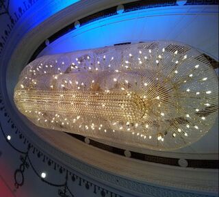 Chandelier in Midland Hotel, Bradford